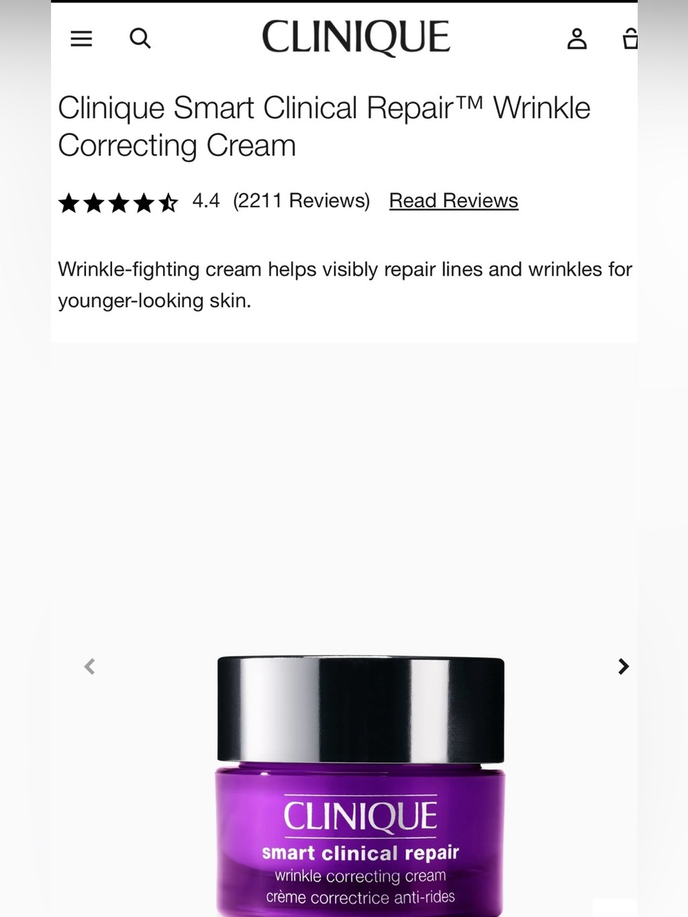 Clinique Smart Clinical Repair Cream 1.0oz/30ml
